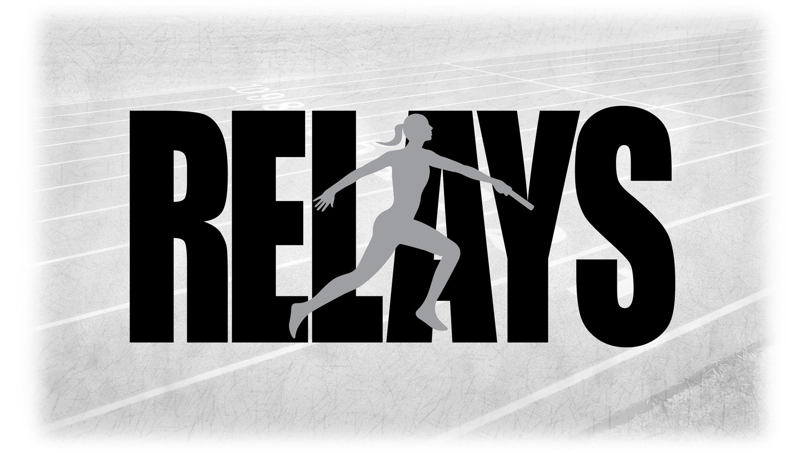 Sports Clipart: Black Word relays With Gray - Etsy
