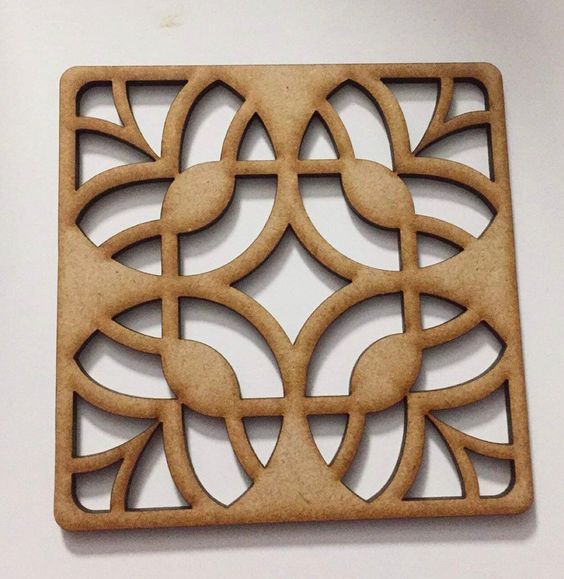 Geometric Square Coasters 12 Digital Files for Laser Cut, SVG Cricut ...