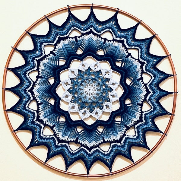 Galactic Eye Mandala Pattern, Doily Crochet Pattern, Crochet Mandala Pattern, Pattern for crochet doily