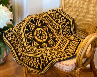 ODYSSEUS' JOURNEY Crochet Mandala Pattern, Mosaic Crochet Pattern, Crochet Blanket Pattern