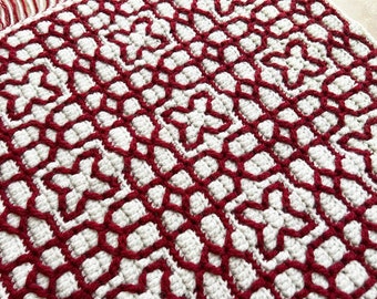 Casablanca Dreams Mosaic Crochet Blanket Pattern