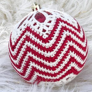 Crochet Pattern Christmas Bauble, Holiday Tree balls Decorations, DIY Gift #4
