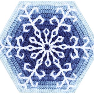 Snowflake Crochet Pattern 3, Crochet Snowflake, Crochet Snowflake block, Christmas Blanket