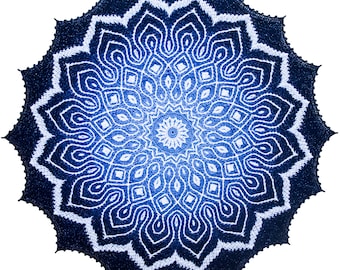 Expanding Universe Crochet Mandala Pattern, Mosaic Crochet Pattern