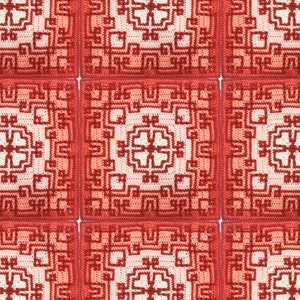 ARABESKI 9 Patrón mosaico crochet cuadrado, Patrón manta mosaico, Patrón mosaico crochet