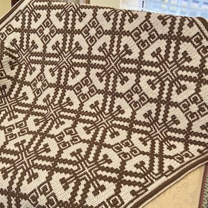 Creme de la Creme Mosaico Patrón cuadrado de crochet, Patrón de manta de mosaico, Patrón de mosaico de ganchillo, Cuadrados de manta de crochet de mosaico