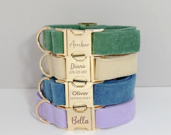 Summer Dog Collar Personalized, Pet ID Collar with Name, Custom Dog Collar Dog Owner Gift, Adjustable Cute Puppy Collar, Daschund Dog Collar
