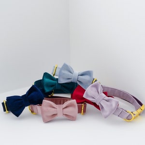 Handmade Dog Bow tie Collar, Fursuit Dog Neckwear Bow ties, Wedding Bow tie Dog Collars, Dog Birthday Bow, Custom Dog Mom and Dad Gift