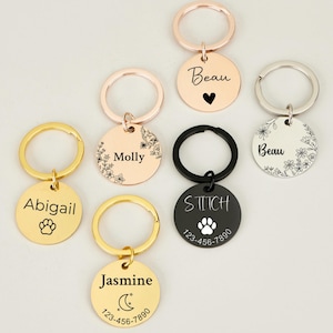 Fancy Personalized Pet Name Tag For Cat Collar Dog Collar,Custom Puppy Tag,Handmade Dog Name Tag Cat Tag For Birthday Gifts And Wedding Gift