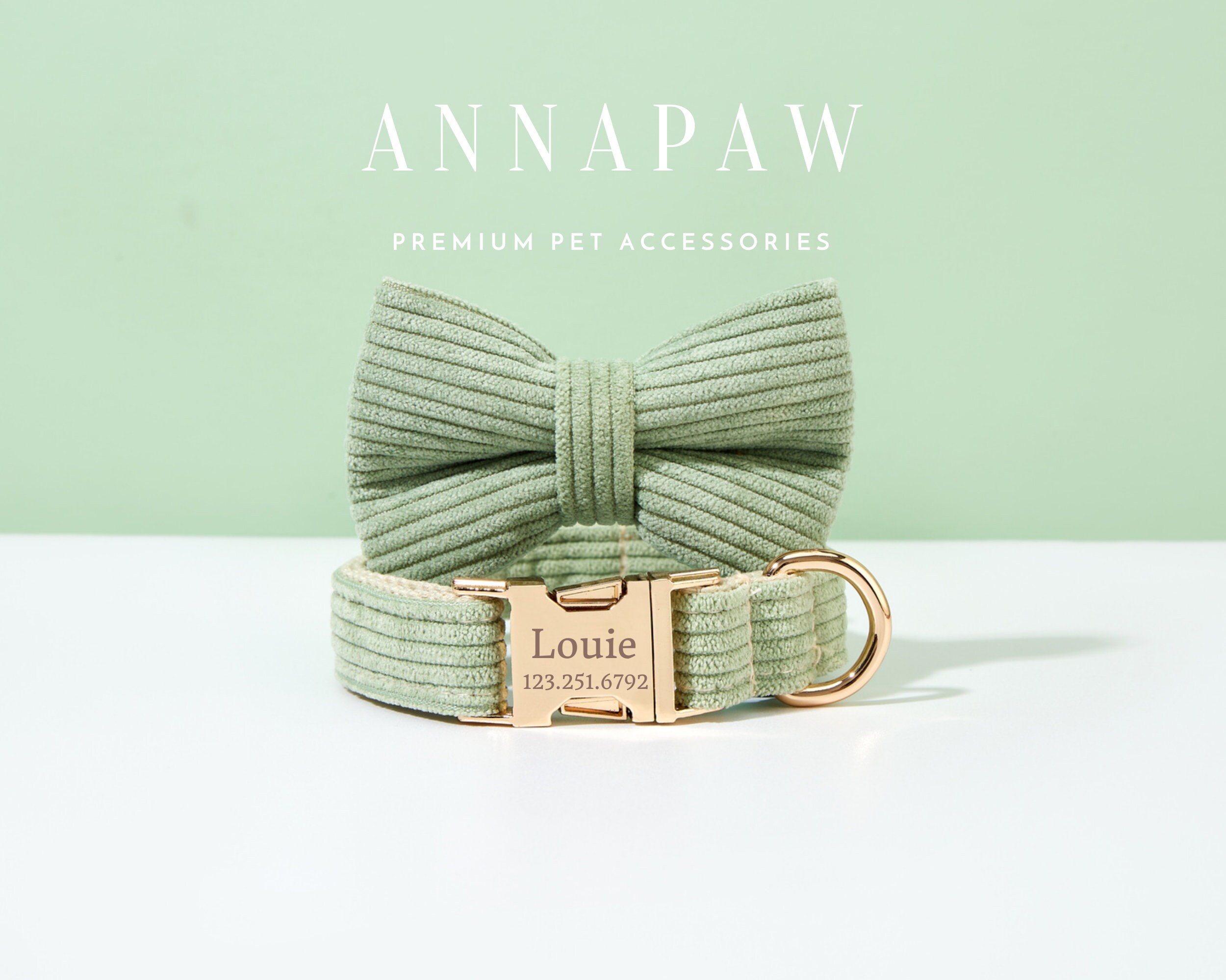 Sage Green' - Dog Collar – FURLOU