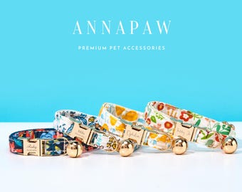 Personalized Kitten Collar Leash Bowtie,Handmade Floral Cat Collar Bell Leash For Birthday Gifts,Fashion Cat Collar Bowtie For Puppy