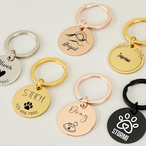 Handmade Pet Tag For Dog Collar And Cat Collar,Personalized Puppy Tag Kitten Tag For Birthday Gift,Luxurious Dog Name Tag For Christmas Gift