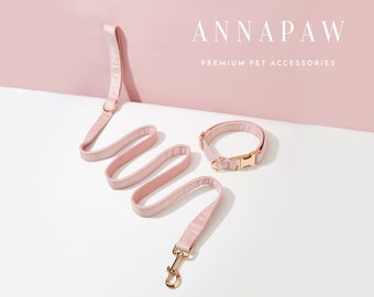 Fancy baby roze fluwelen puppy halsband riem set,gepersonaliseerde halsband strikje set voor verjaardagscadeau, handgemaakte gegraveerde halsband riem strik