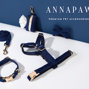 Navy blue dog clearance harness
