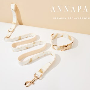 Conjunto de laço de coleira de cachorro personalizado com estampa de pena branca, coleira de cachorro com nome gravado, coleira de cachorro personalizada para menino, gravata borboleta de coleira de cachorro para presente de casamento