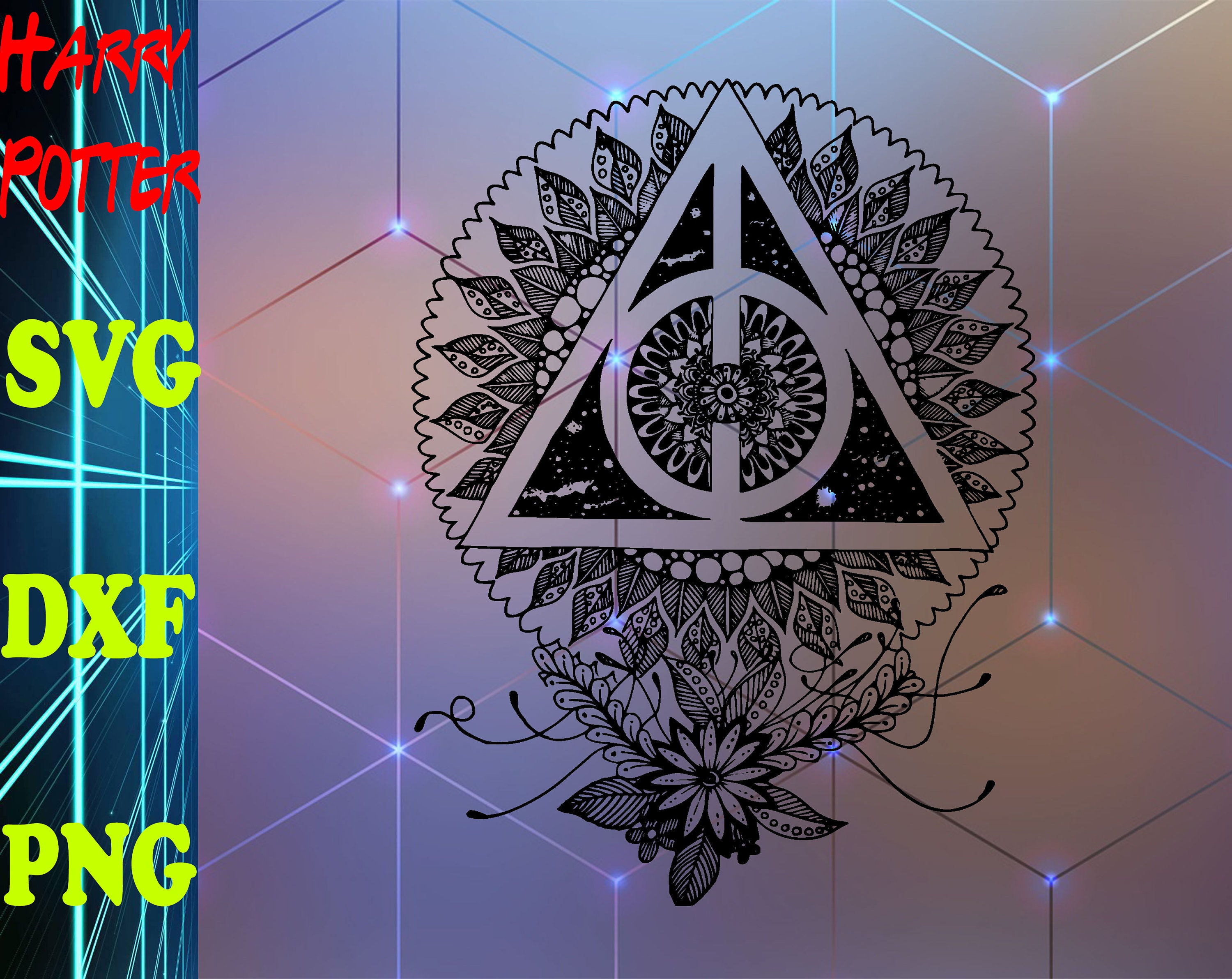 Download Deathly Hallows Monogram Svg.HP Bundle Svg.Harry Potter ...
