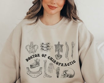 Chiropractor Sweatshirt Chiropractor Gift Aesthetic Sweatshirt Chiropractic Graduation Gifts Trendy Crewneck Chiropractic Gifts