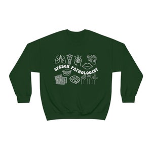 Sudadera SLP Terapia del habla Sudadera Patología del habla Sudadera Patología del habla SLP Crewneck Sudadera de moda imagen 9