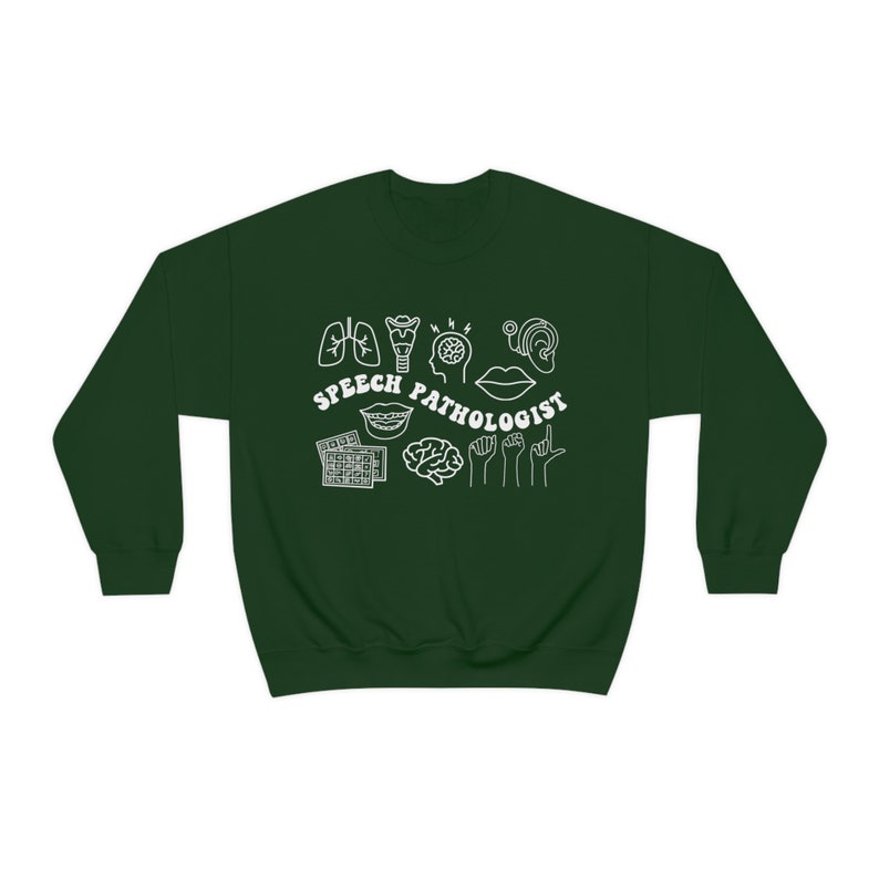 Sudadera SLP Terapia del habla Sudadera Patología del habla Sudadera Patología del habla SLP Crewneck Sudadera de moda imagen 9