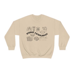 Sudadera SLP Terapia del habla Sudadera Patología del habla Sudadera Patología del habla SLP Crewneck Sudadera de moda imagen 10