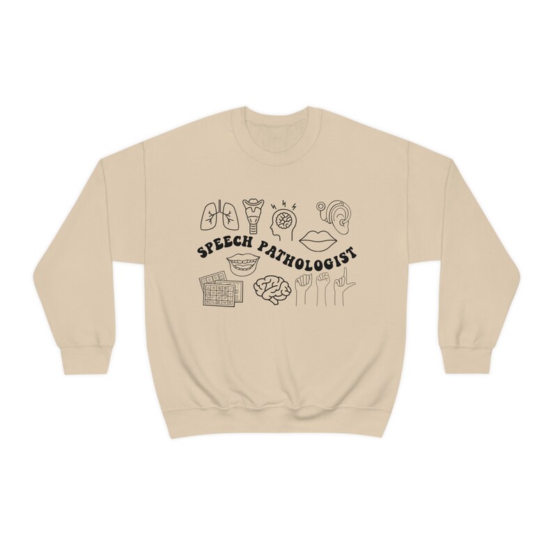 Sudadera SLP Terapia del habla Sudadera Patología del habla Sudadera Patología del habla SLP Crewneck Sudadera de moda imagen 10