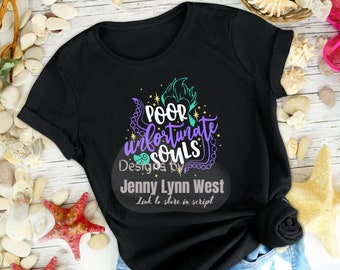 Kleines Meerjungfrau inspiriertes T-Shirt! Arme Traurige Seelen Ursula
