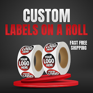 Custom Round Logo Stickers | Glossy, Oil & Water Resistant