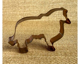 Martha by Mail Copper Cookie Cutter Collie Sheepdog Dog Michael Bonne
