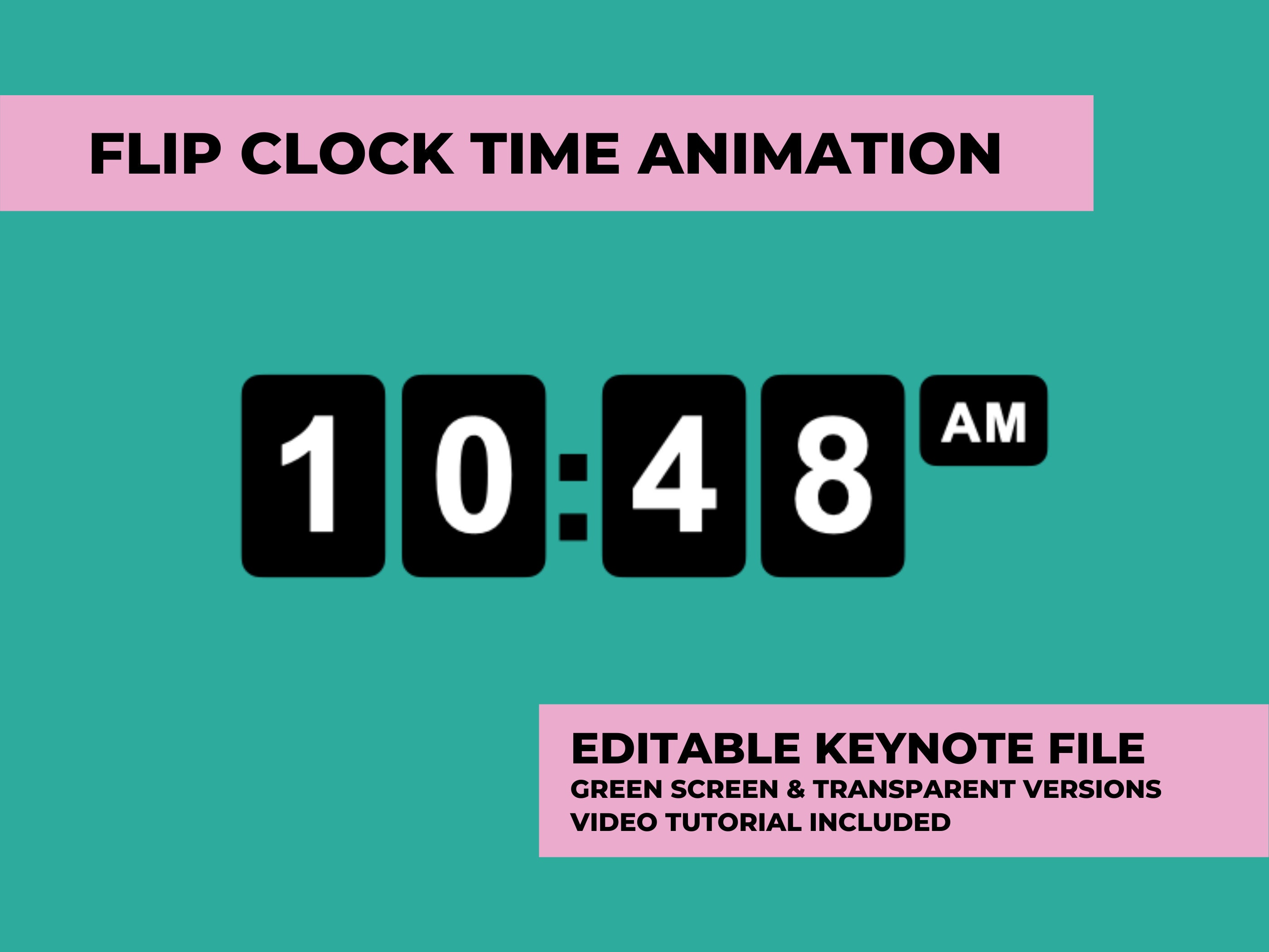 Flip Clock Time Stamp Animation Editable Keynote File Vlog - Etsy Australia Flip Clock Time Stamp Animation Editable Keynote File Vlog - Etsy Australia