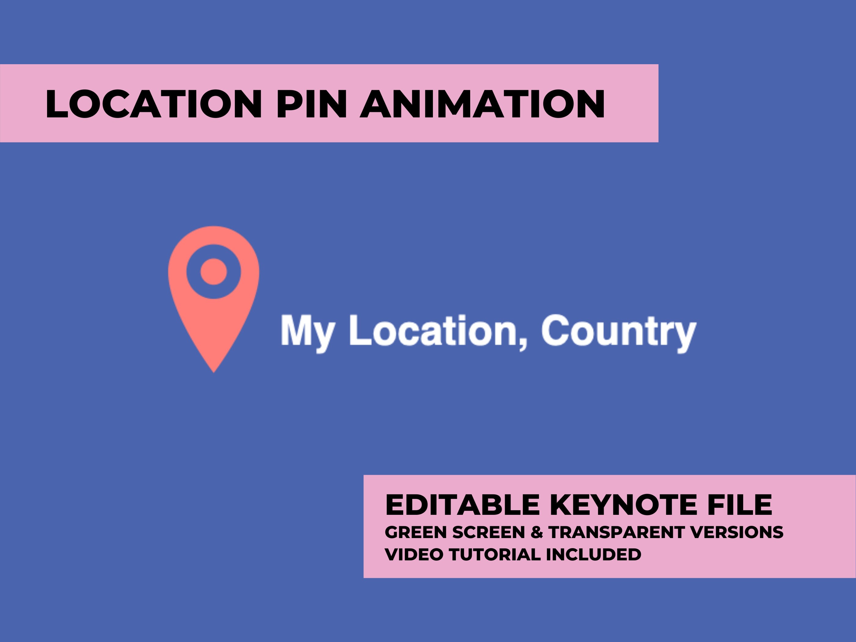Location Pin Video Animation Editable Keynote File Video - Etsy Canada Location Pin Video Animation Editable Keynote File Video - Etsy Canada