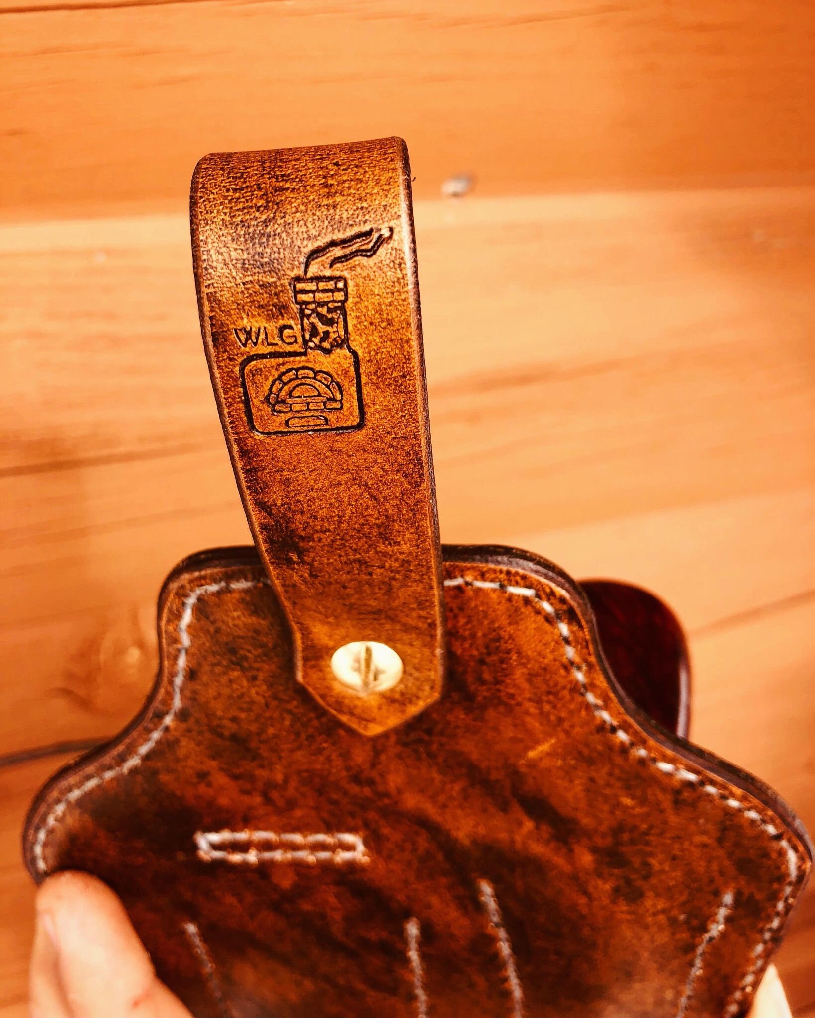 Leather Tobacco Pipe Holster / Zippo Holster / Tobacco Pipe