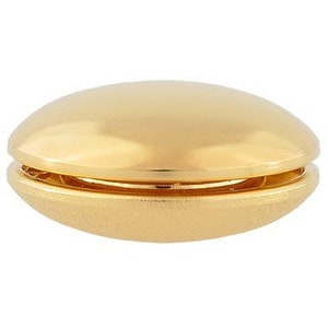 Langer Magnetic clasp - Discus 925 silver - gold plated (approx. 13/16 inch)etic clasp
