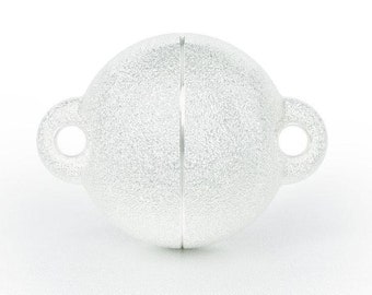 Langer Magnetic clasp - BALL 925 silver - matt