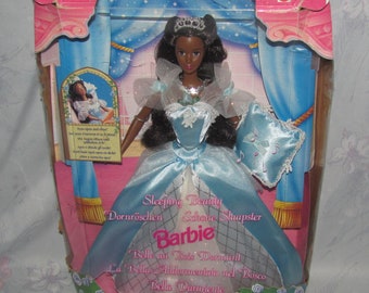 Black sleeping beauty barbie sale