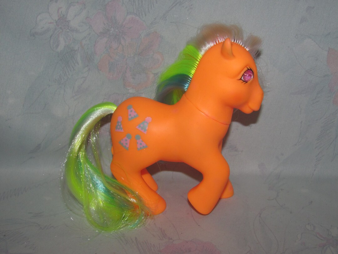 Vintage G1 Hasbro My Little Pony MLP Party Time Pony Marks on Body