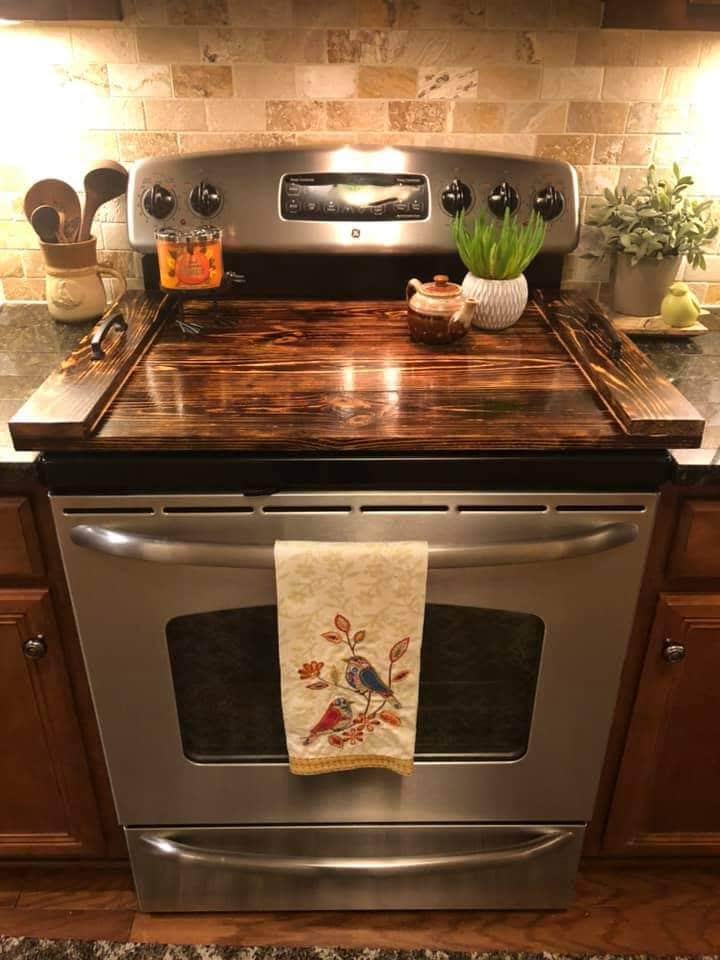 glass top oven cover