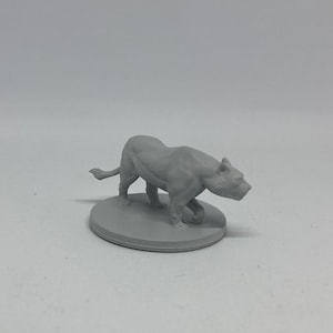 Black Panther 3D Printed Resin Miniature, Guenhwyvar, Drizzt Do'Urden, Forgotten Realms