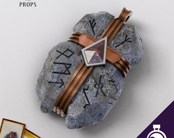 Amulet of the Old Scripture - 3D Printed - DnD - Prop - TTRPG - Puzzles and Props