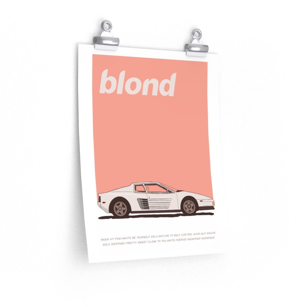 Frank Ocean Blond Poster