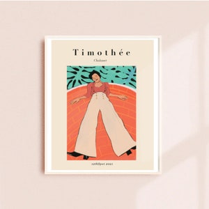 Timothee timothée Chalamet print poster art