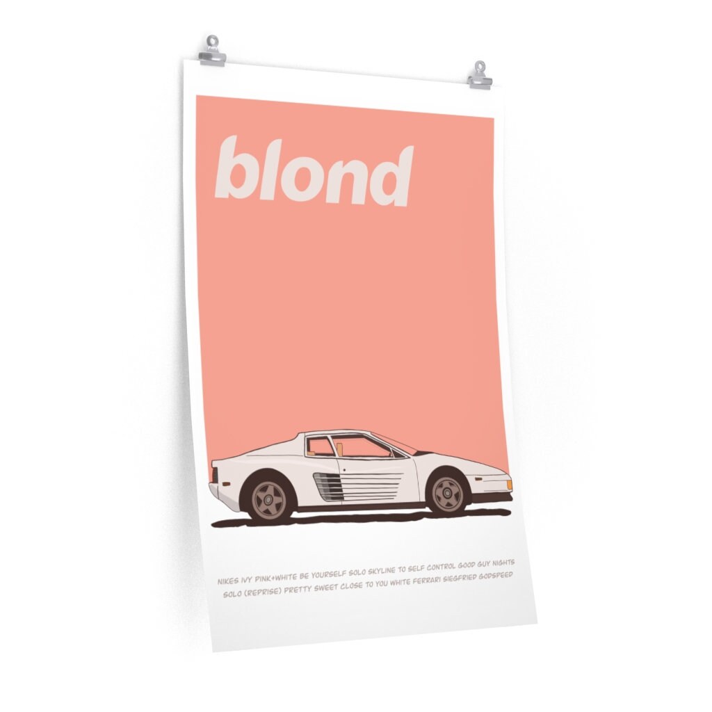 Frank Ocean Blond Poster