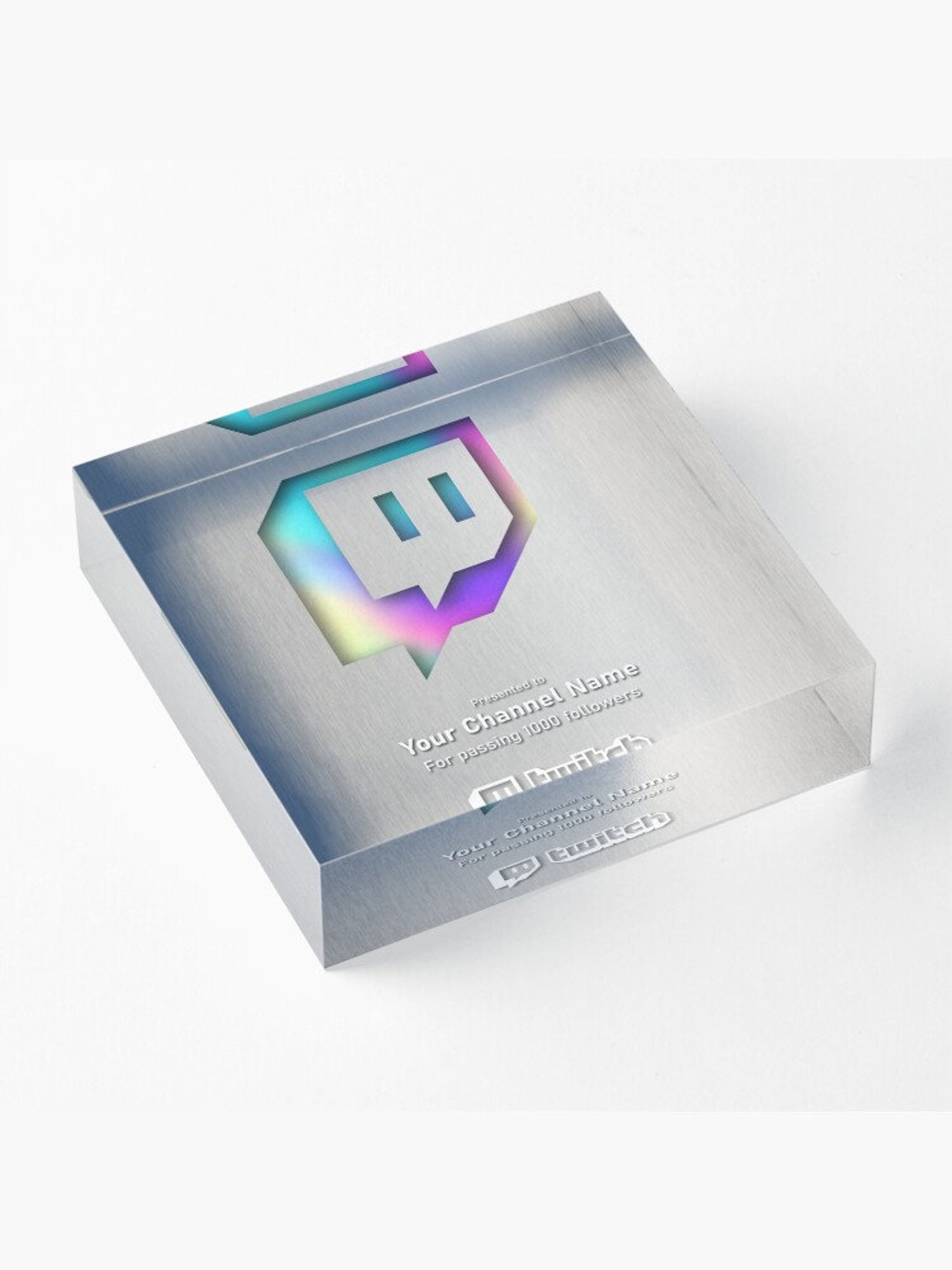 Twitch awards Streamer Follower and views Award Plaque Etsy