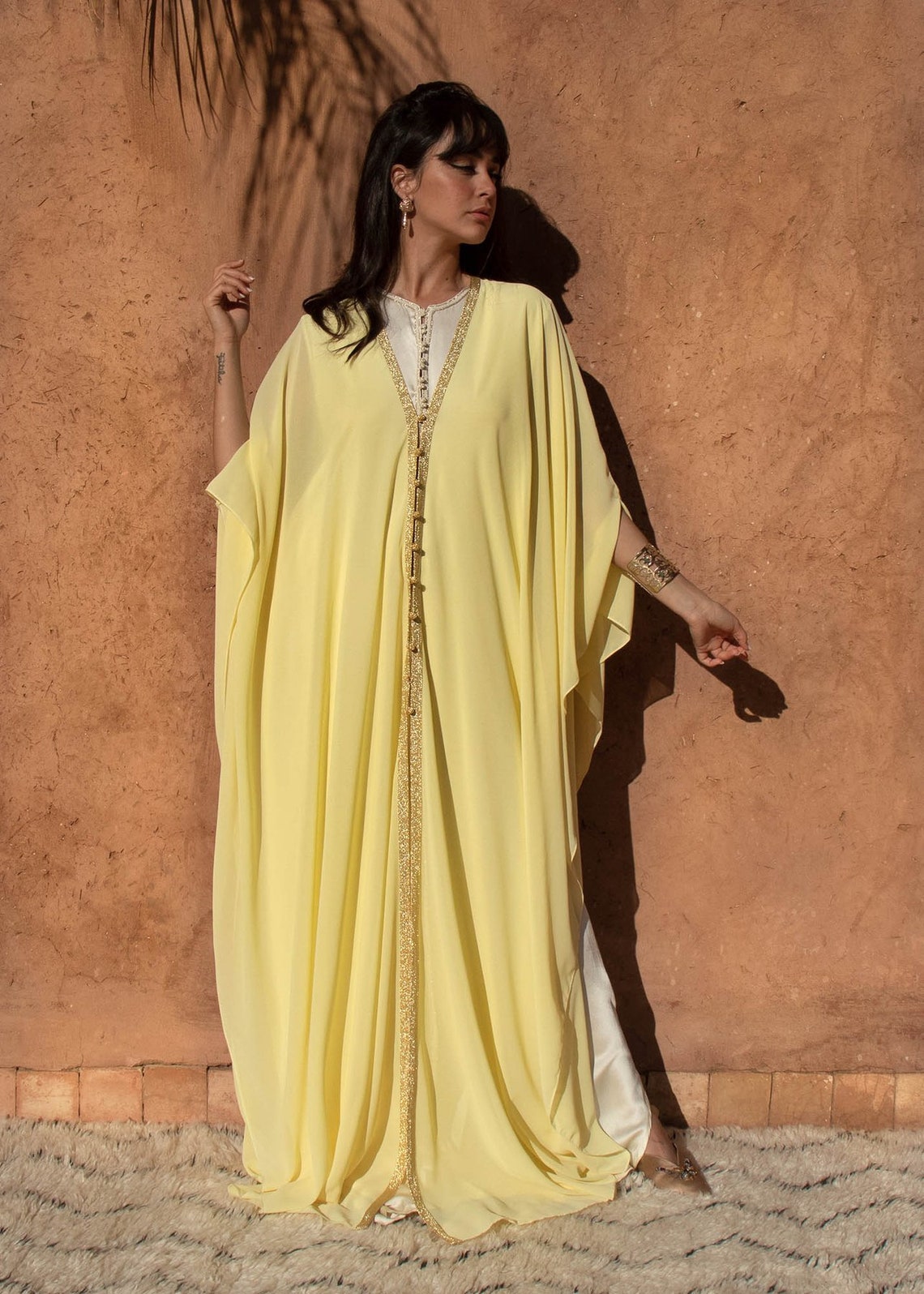 Caftan Kaftan Moroccan Kaftan Caftan Dress for Women Cotton Etsy
