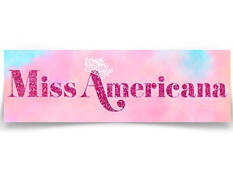 Fräulein Americana Vinyl-Autoaufkleber und Magnet - Liebhaber-Ära Niedlicher Auto-Aufkleber Konzert Merch Kühlschrankzubehör Kindergeschenk