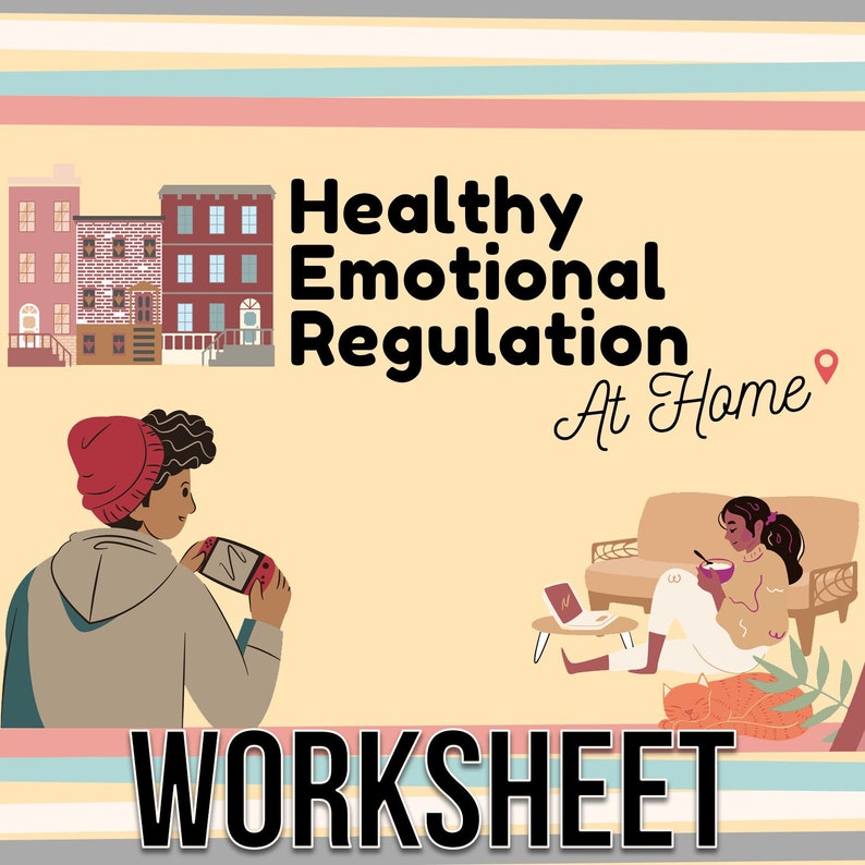 Emotional Regulation Worksheet Children Teens Group Resource - Etsy