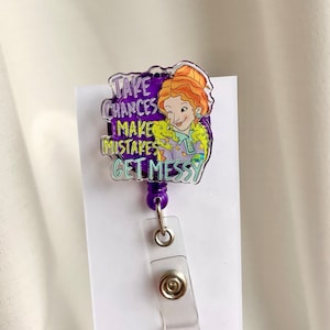 Miss Frizzle Science Teacher Badge Reel ID Holder: Gift for Veterinarian, Nurse, Doctor, Medical Assistant, Vet Tech, Therapist