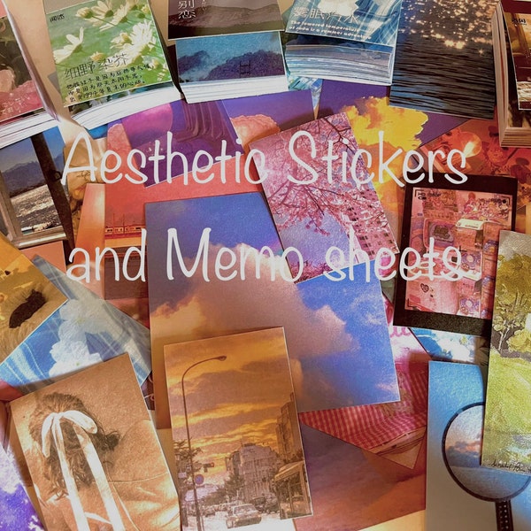 Aesthetic Stickers and Memo Sheets Stationary Grab Bag