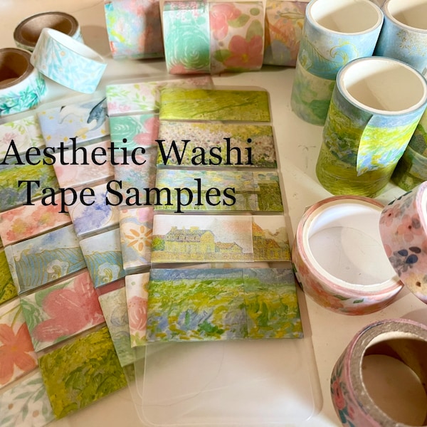 Aesthetic Washi Tape Samples Set