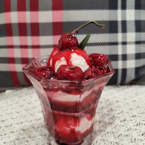 Pip Posh Faux Cherry Jubilee Sundae Sweet Candle Collection