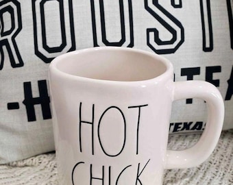 Rae Dunn "HOT CHICK" White Mug Collection